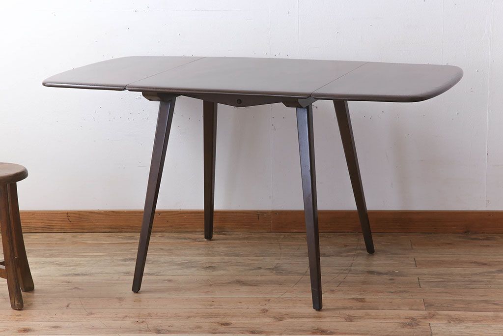 ヴィンテージ家具　イギリスERCOL(アーコール)　ビンテージ　バタフライテーブル(ドロップリーフテーブル)