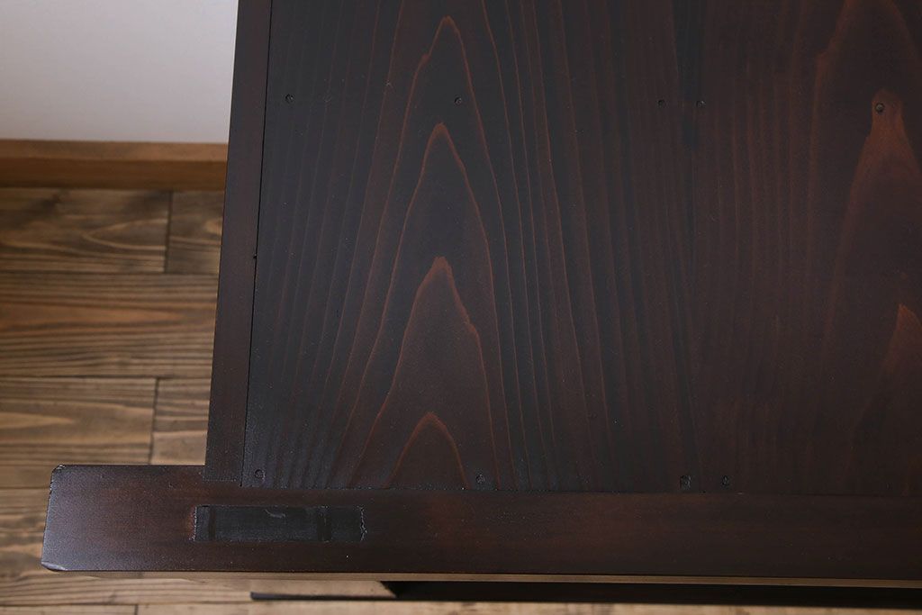 アンティーク家具　特大サイズ!アンティーク九尺水屋箪笥ローボード(2)(テレビ台、キャビネット、収納棚)
