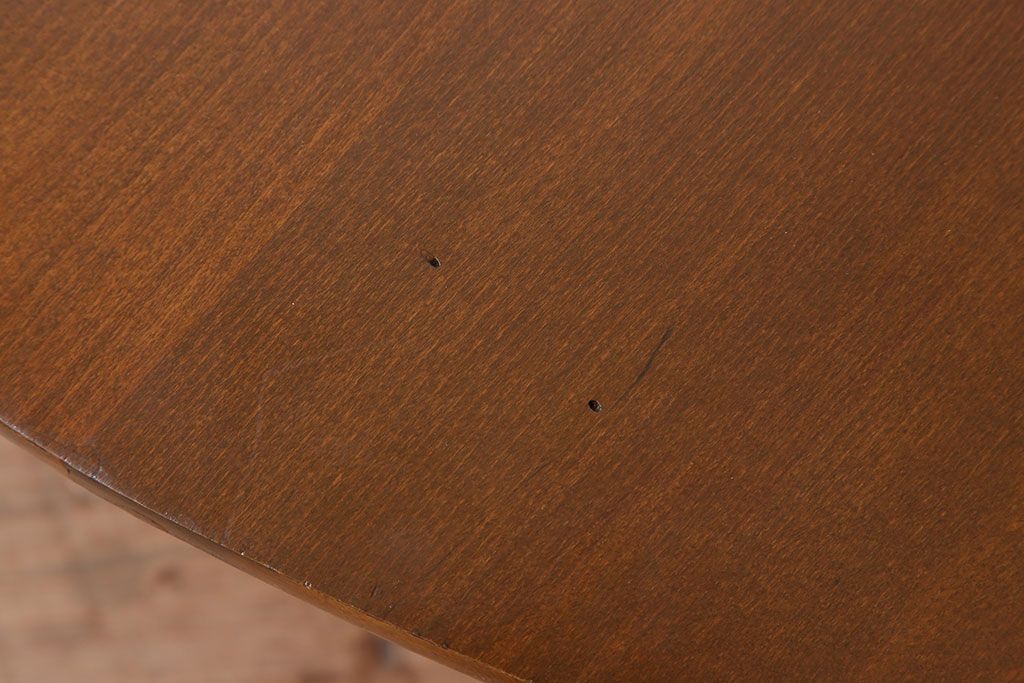 アンティーク家具　古いブナ材製　大ぶりなアンティーク丸ちゃぶ台
