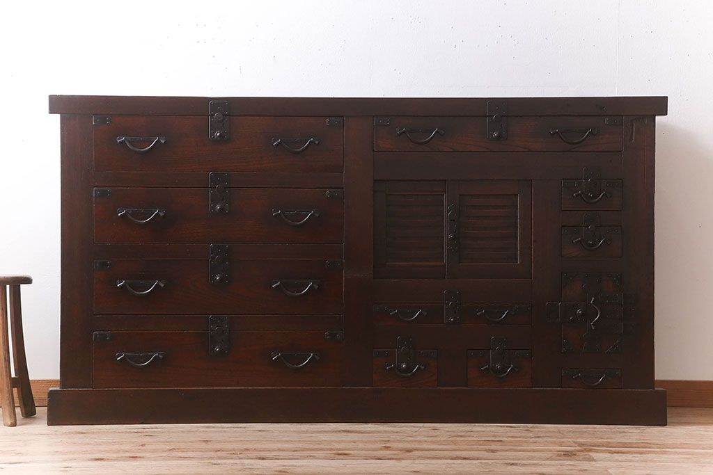 アンティーク家具　明治期　上手物　水屋箪笥サイドボード