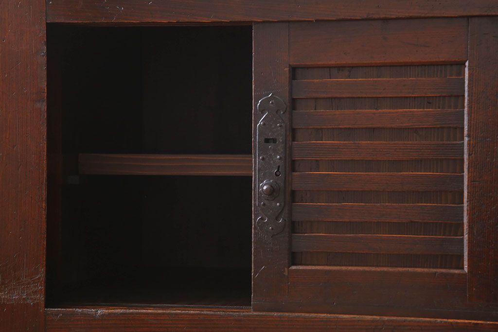 アンティーク家具　明治期　上手物　水屋箪笥サイドボード