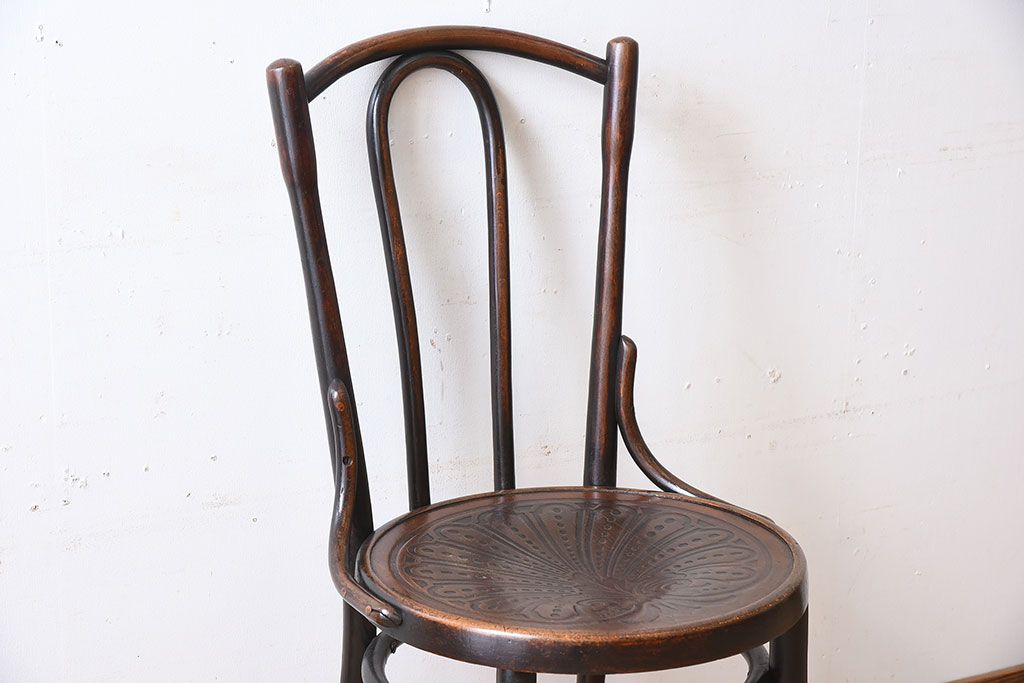 アンティーク家具　FISCHEL(フィスケル)　アンティークのベントウッドチェア(3)