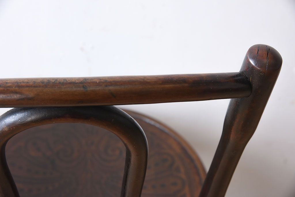 アンティーク家具　FISCHEL(フィスケル)　アンティークのベントウッドチェア(3)