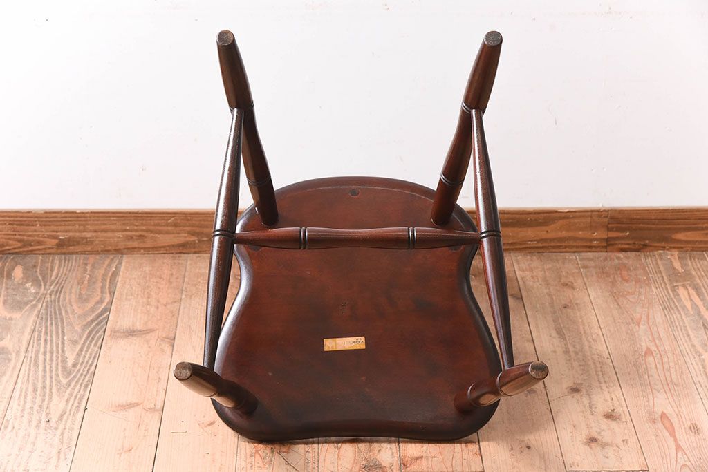 中古　松本民芸家具　#72 リーチチェア(ダイニングチェア)(2)