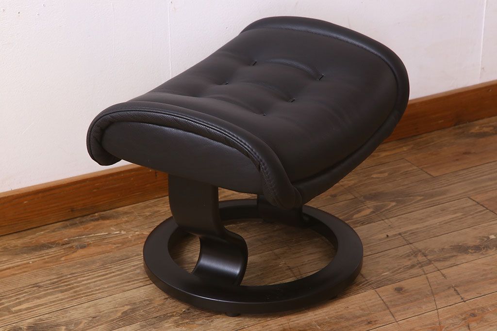 中古美品　EKORNES(エコーネス)　ロイヤルシリーズ　ストレスレスチェア・オットマン(テーブル付き)