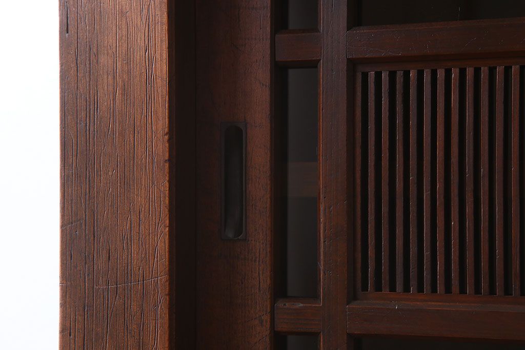 アンティーク家具　大正期　和モダンスタイル　アンティーク水屋箪笥