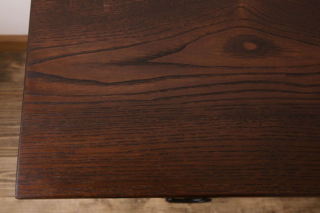 アンティーク家具　明治大正期　前面欅材　時代箪笥ローボード