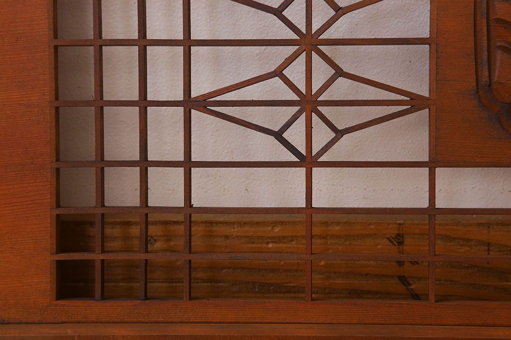 古民具・骨董　彫刻　組子　アンティークの欄間(1)