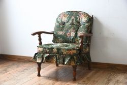 中古　飛騨産業　穂高　WINDSOR　キツツキマーク　1人掛けソファ(1)