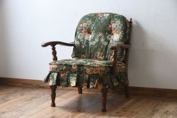 中古　飛騨産業　穂高　WINDSOR　キツツキマーク　1人掛けソファ(2)