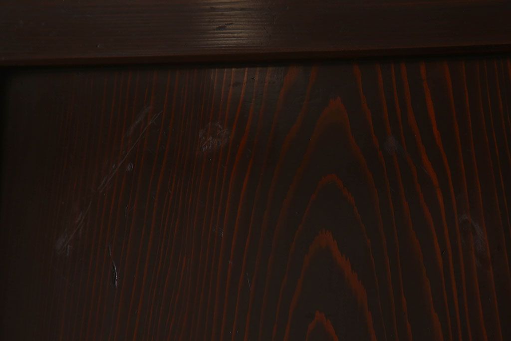 杉材　和製アンティーク　明治大正期　古い木味の帯戸4枚セット