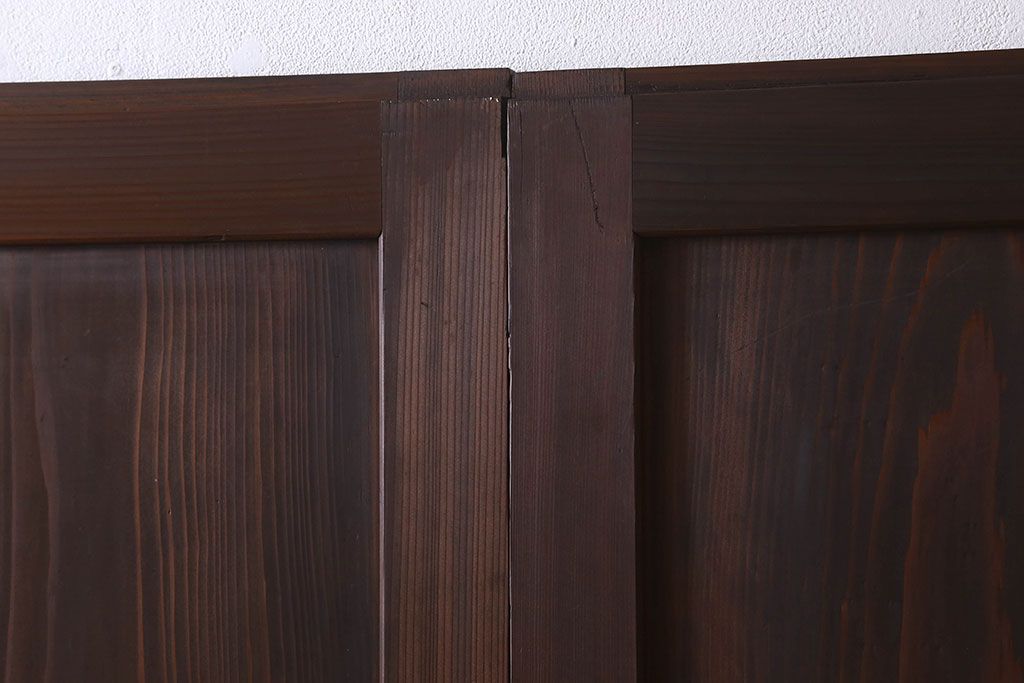 美品　和製アンティークの板戸2枚セット(2)