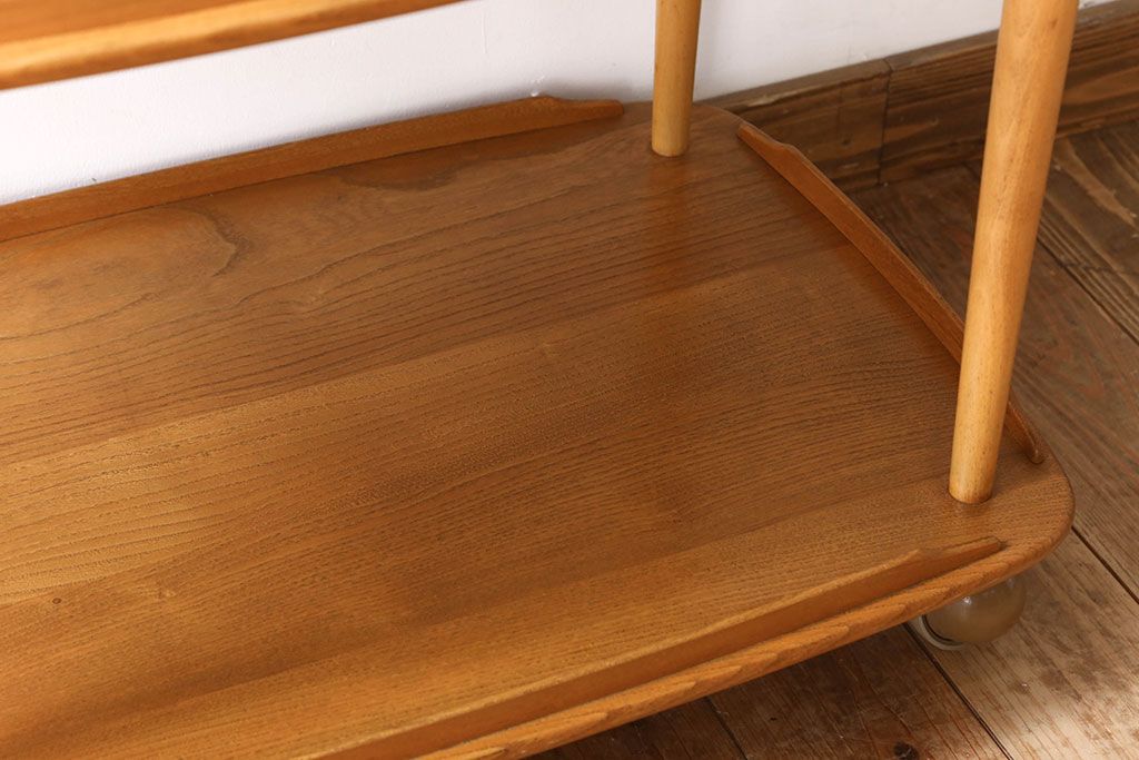 ヴィンテージ家具　ERCOL(アーコール)　イギリスビンテージ　トロリーキャスターワゴン