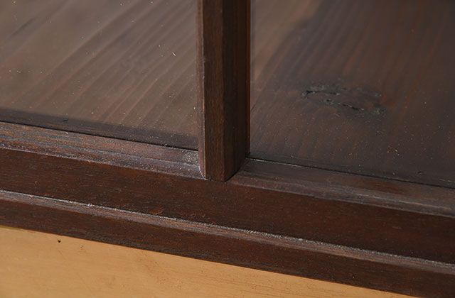 レトロ家具　昭和レトロなアンティークガラスケース(ショーケース)