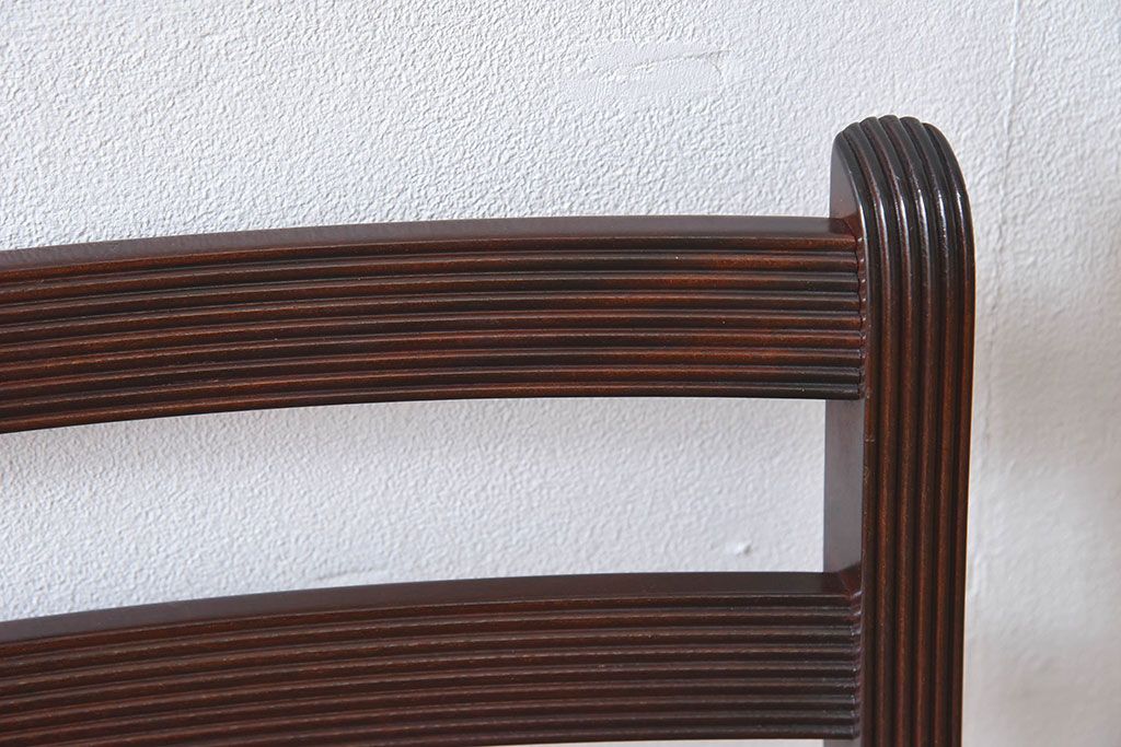 アンティーク家具　デンマーク　P.Jeppesen社製　オーレ・ヴァンシャー(Ole Wanscher)　ダイニングチェア(レッドブルーチェア)(3)
