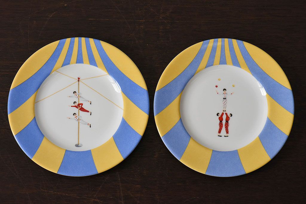 アンティーク雑貨 中古 HERMES(エルメス) CIRCUS(サーカス) プレート皿