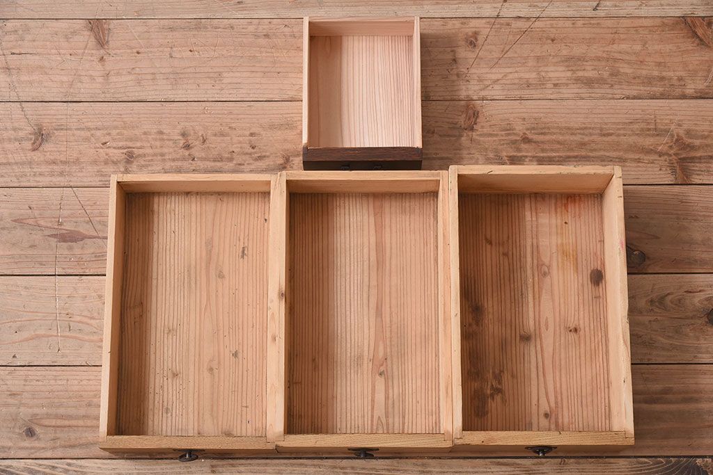 レトロ家具　ナラ材製　象嵌!古い木のレトロなライティングビューロー