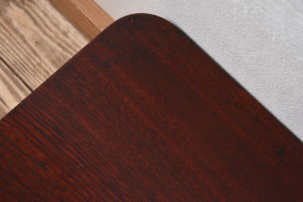 レトロ家具　天板一枚板　昭和レトロなアンティークちゃぶ台