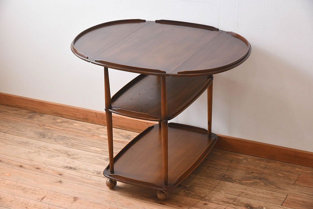 ヴィンテージ家具　イギリスビンテージ　ERCOL(アーコール)　トロリー(ワゴン)