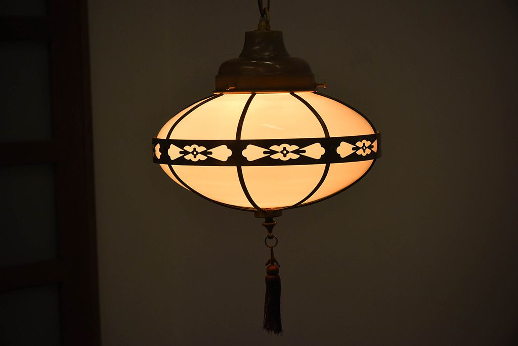 アンティーク ぼんぼり型 和風でお洒落な天井照明(吊り下げ照明)(2) | ラフジュ工房