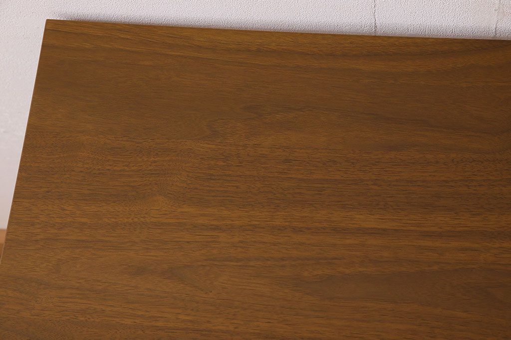 レトロ家具　アンティーク　ネイビーペイントレッグ　レトロなシンガー社製ミシンテーブル(シンガーミシン、ミシン台)(1)