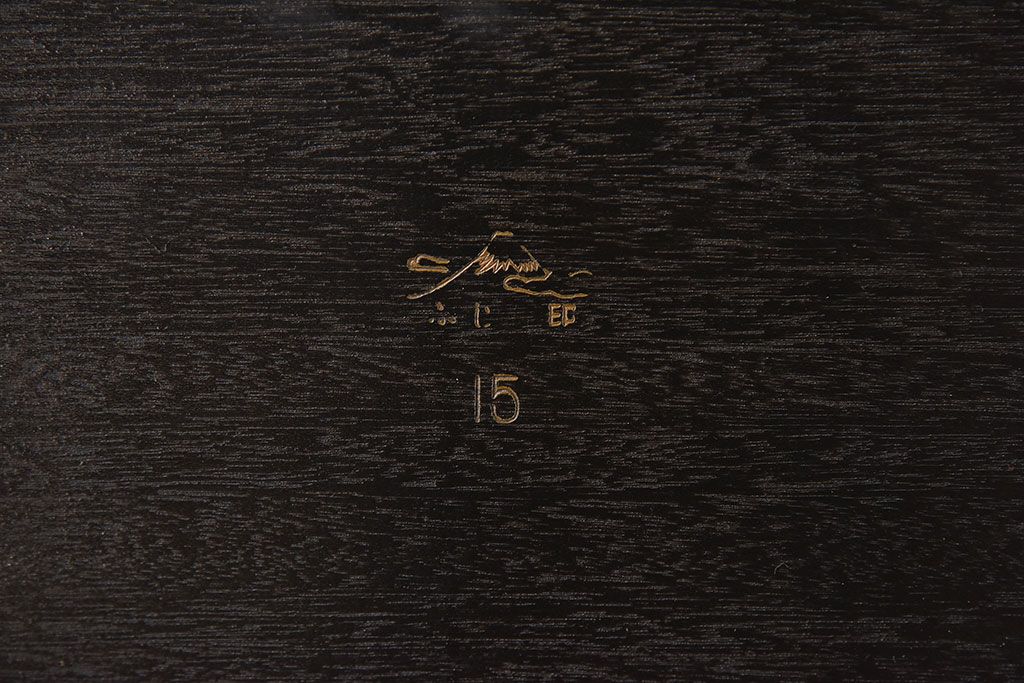 アンティーク家具　アンティーク　唐木製　上品な巻き花台(飾り台)