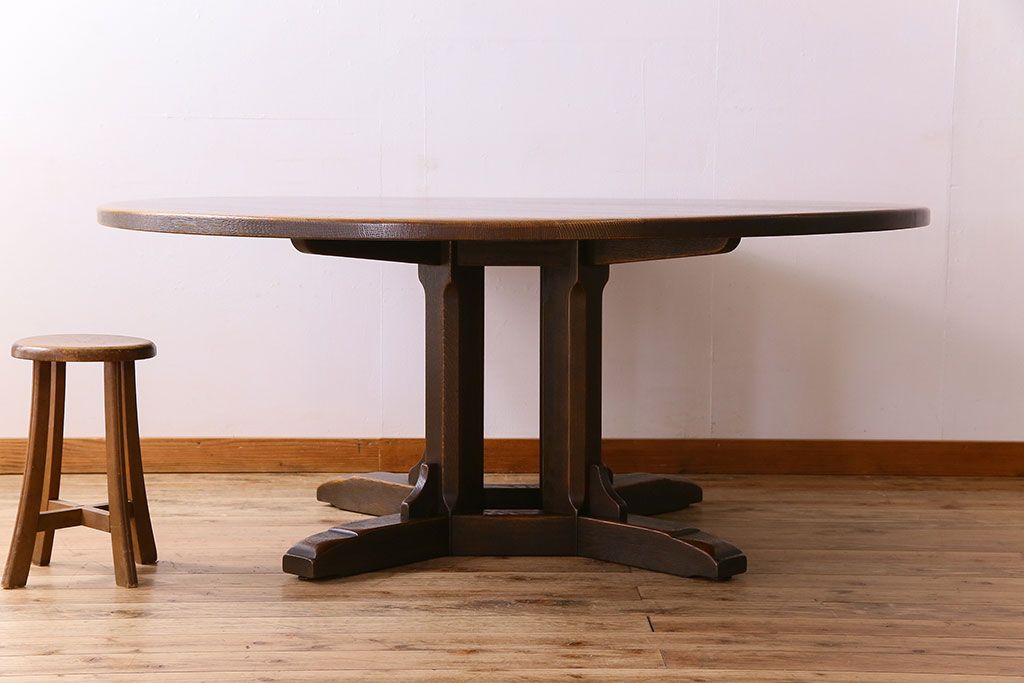 中古　高級品　飛騨産業　PROVINCIAL(プロヴィンシャル)　キツツキ　絶版　ラウンドテーブル(ダイニングテーブル)