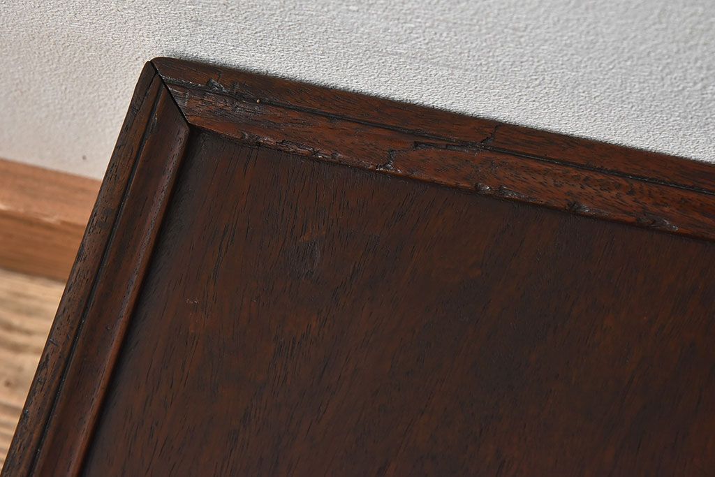 アンティーク家具　総欅材!和モダンなデザインのアンティーク角ちゃぶ台