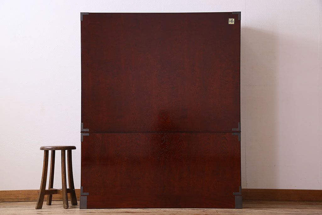 中古　仙台民芸箪笥(仙台箪笥)　欅産業　KB-34D　木地呂塗り　衣装箪笥(定価1117800円)