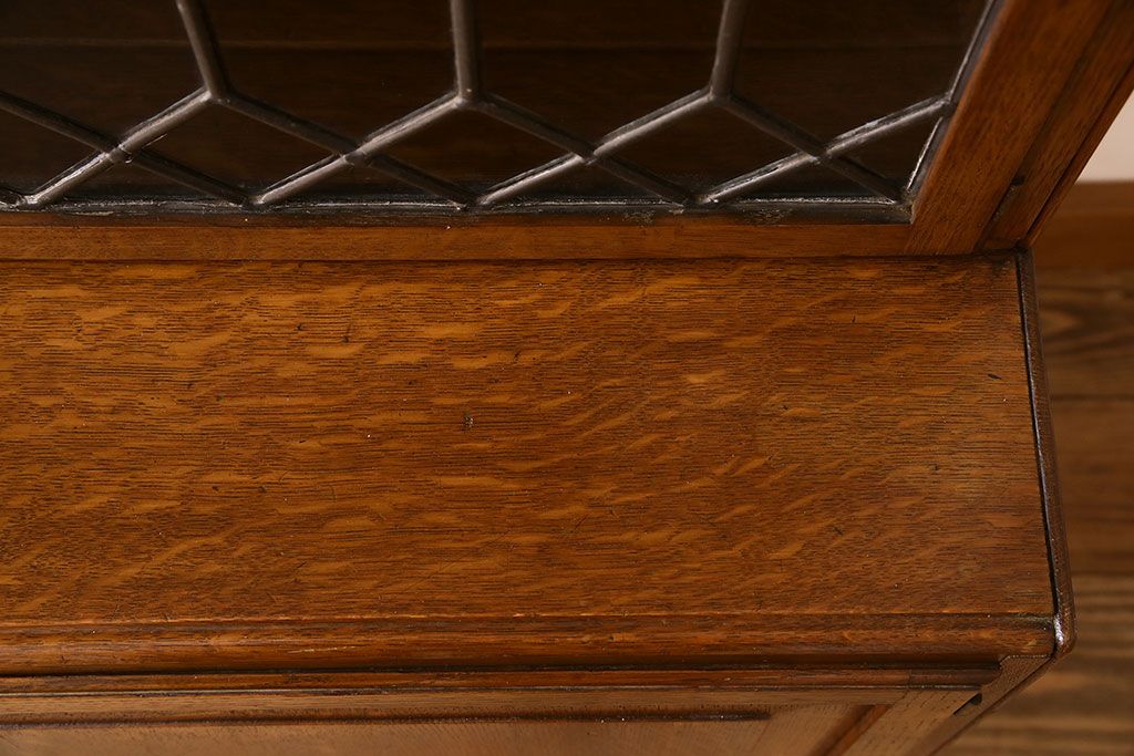 アンティーク家具　特注品　特大サイズ　極めて珍しい!迫力あるデザインのスタッキングブックケース(書棚、本棚、本箱)