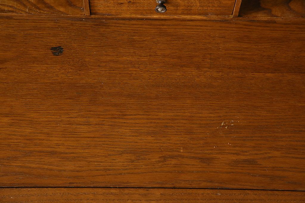 アンティーク家具　特注品　特大サイズ　Minty Oxford(ミンティ オックスフォード)社製!スタッキングブックケース付きライティングビューロー