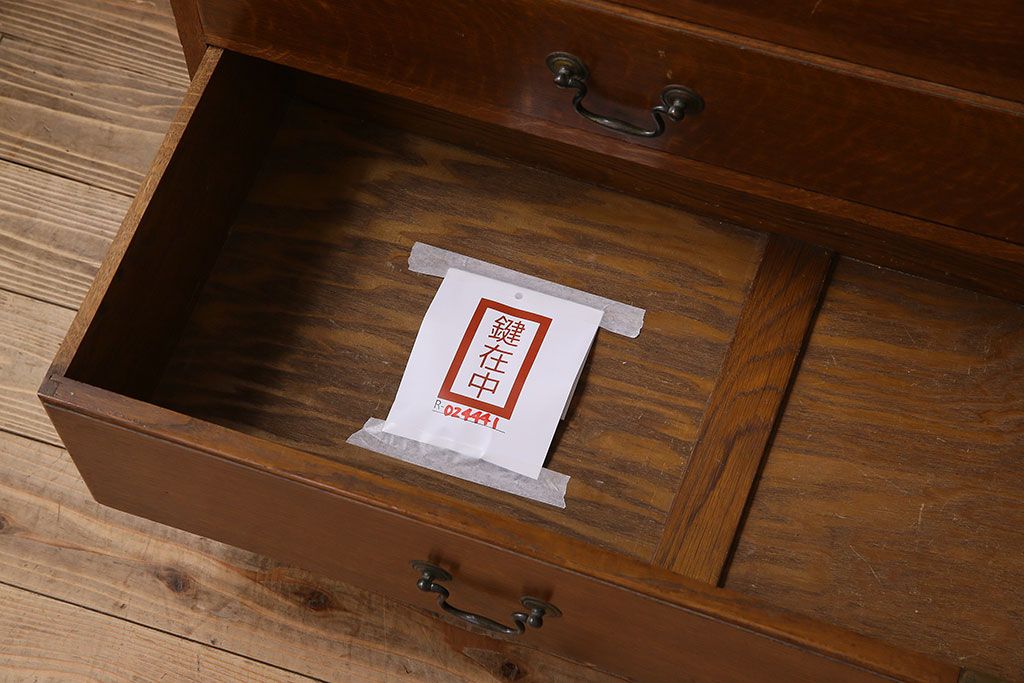 アンティーク家具　特注品　特大サイズ　Minty Oxford(ミンティ オックスフォード)社製!スタッキングブックケース付きライティングビューロー