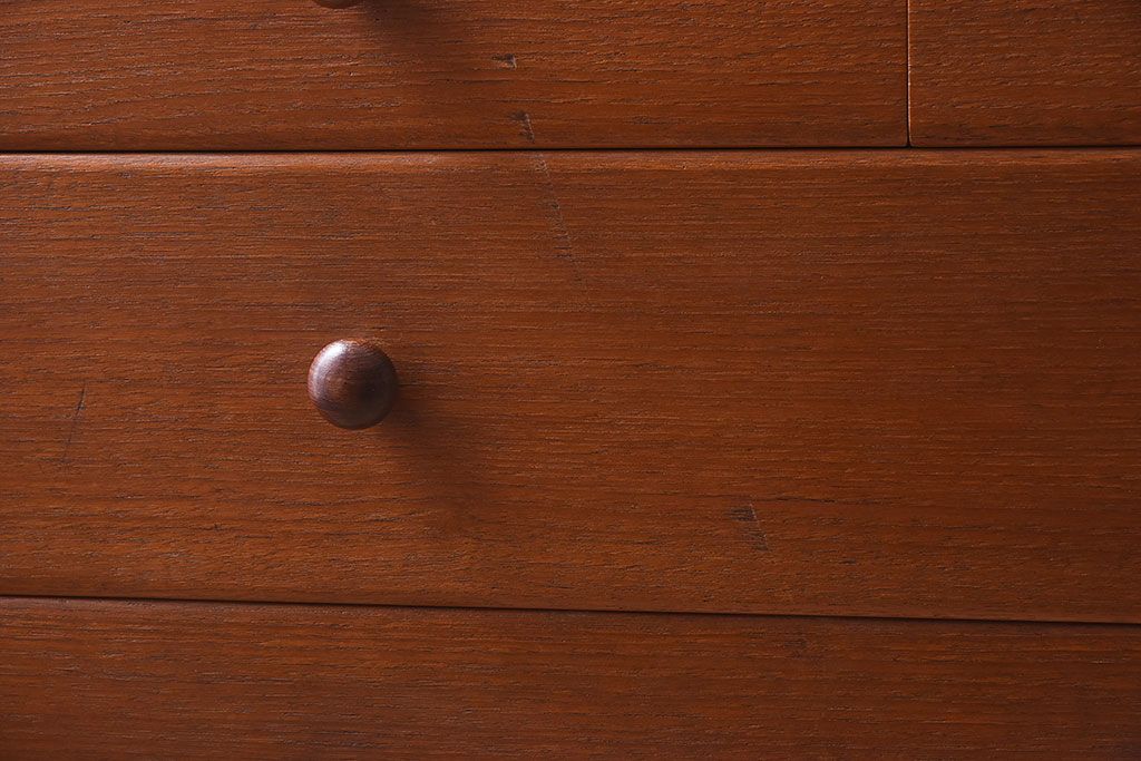 北欧家具　ビンテージ　チーク材　ドレッシングチェスト(ドレッサー)