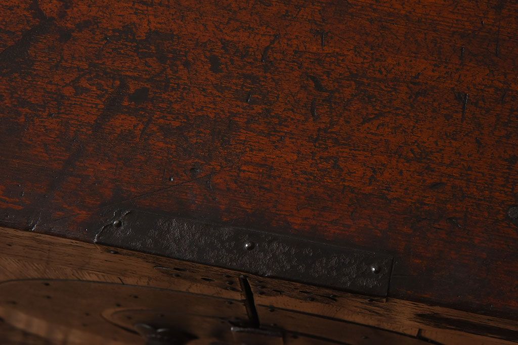 アンティーク家具　明治期　古民具・骨董　観音開き　時代箪笥ローボード(観音箪笥)