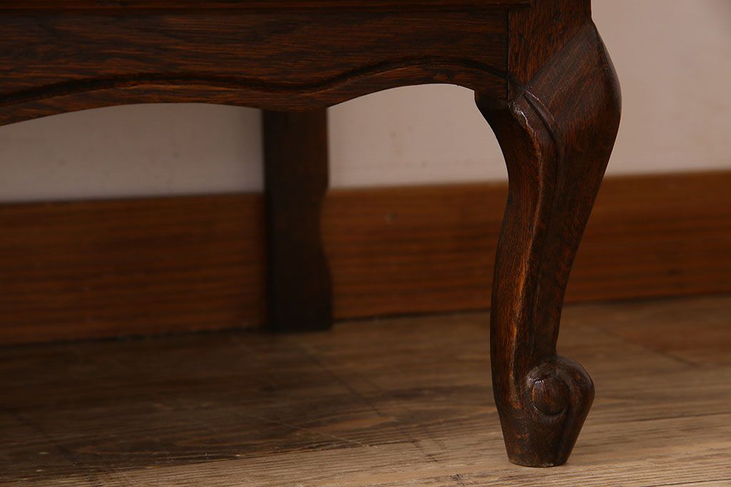 ヴィンテージ家具　オーク材製　パーケット天板!フランスビンテージのチェスト(引き出し)