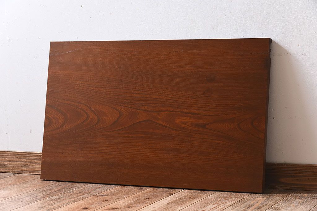 アンティーク雑貨　和製アンティーク　欅材一枚板!杢目が美しい床板(古材、材料)(3)