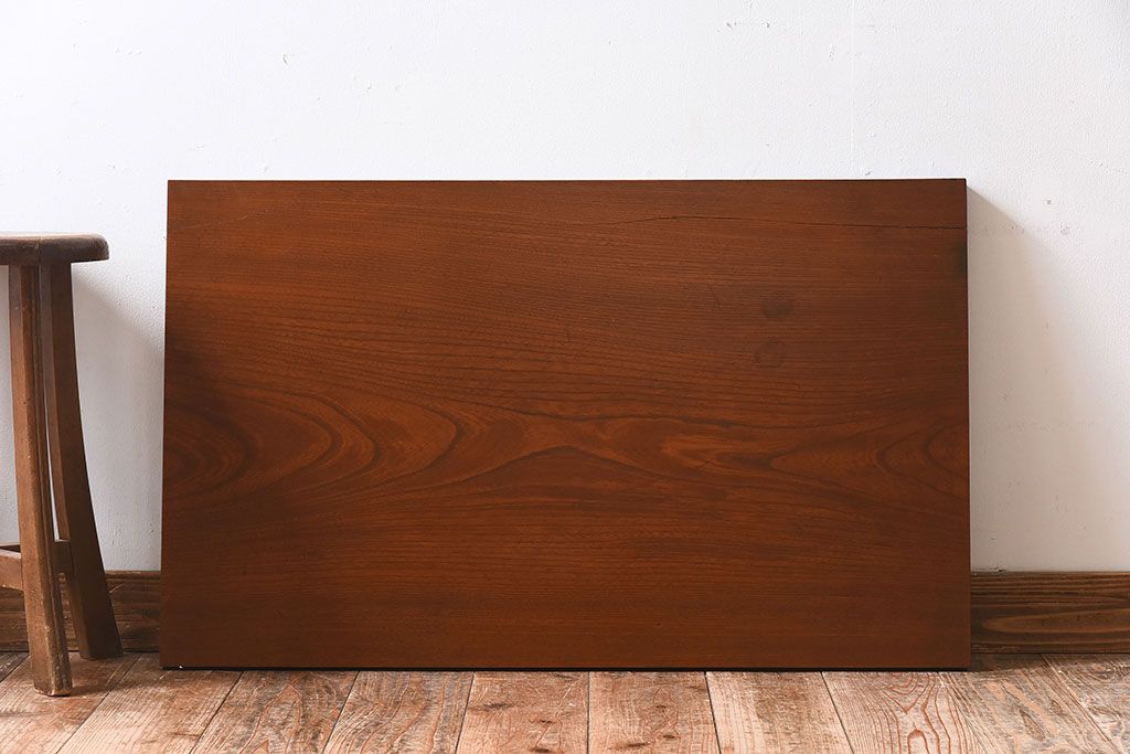 アンティーク雑貨　和製アンティーク　欅材一枚板!杢目が美しい床板(古材、材料)(3)