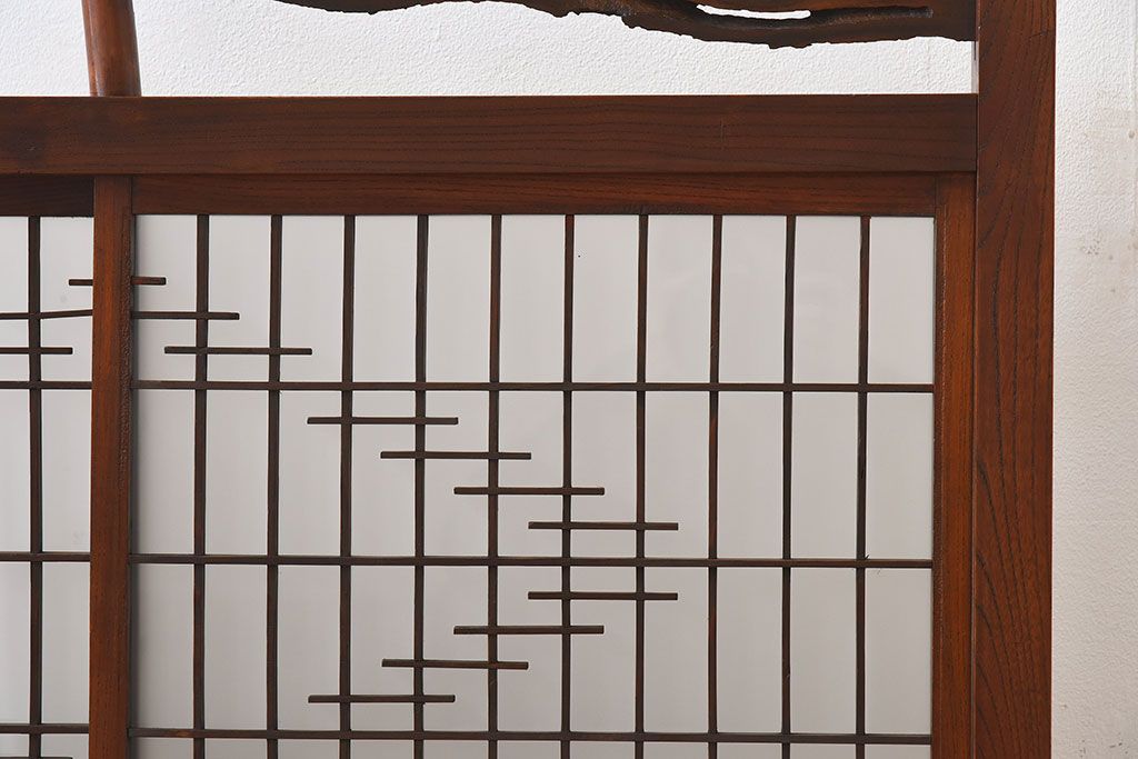 楽天市場】【ふるさと納税】組子細工 衝立 「波」 2連 （ヒノキ