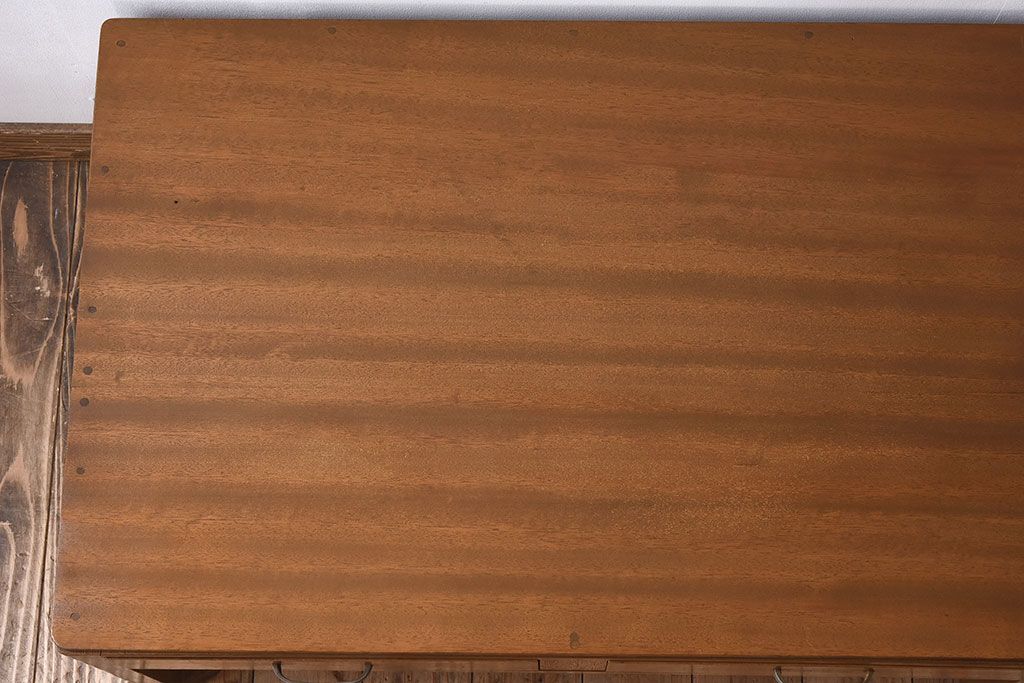レトロ家具　昭和レトロ　アンティーク　古い木製の文机(座机・デスク)