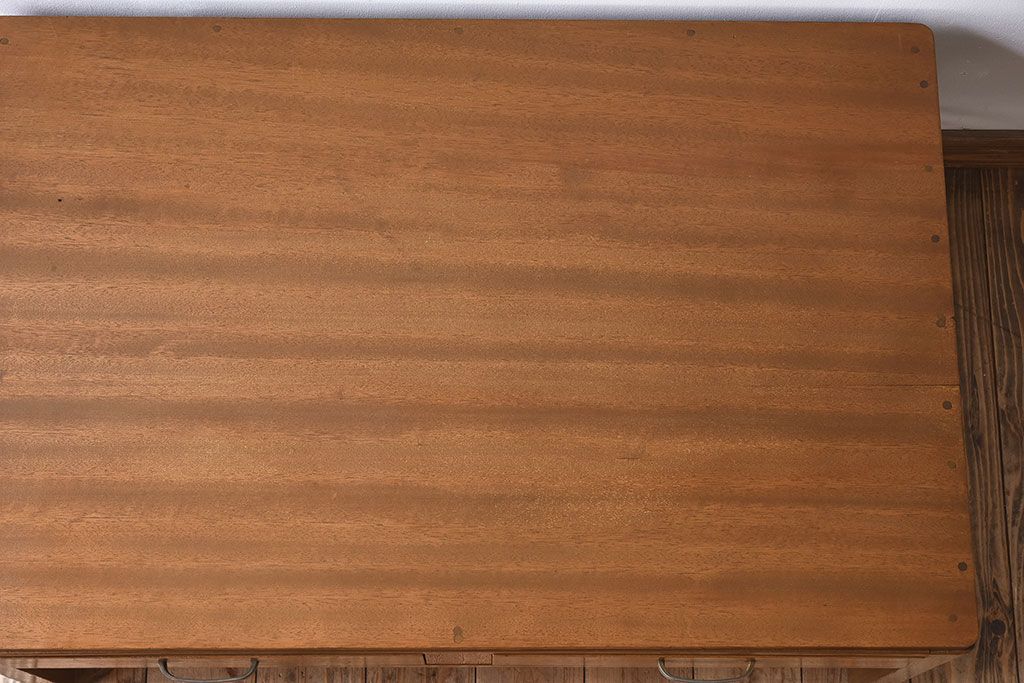 レトロ家具　昭和レトロ　アンティーク　古い木製の文机(座机・デスク)