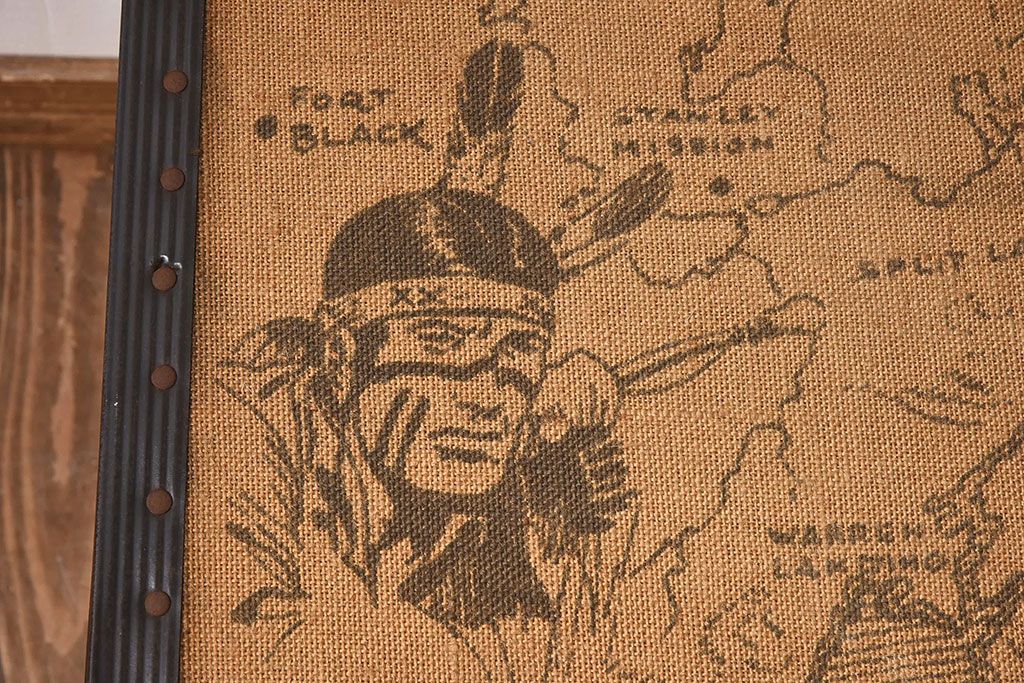 アンティーク雑貨　1950年頃　イギリスアンティークのレトロなトランク