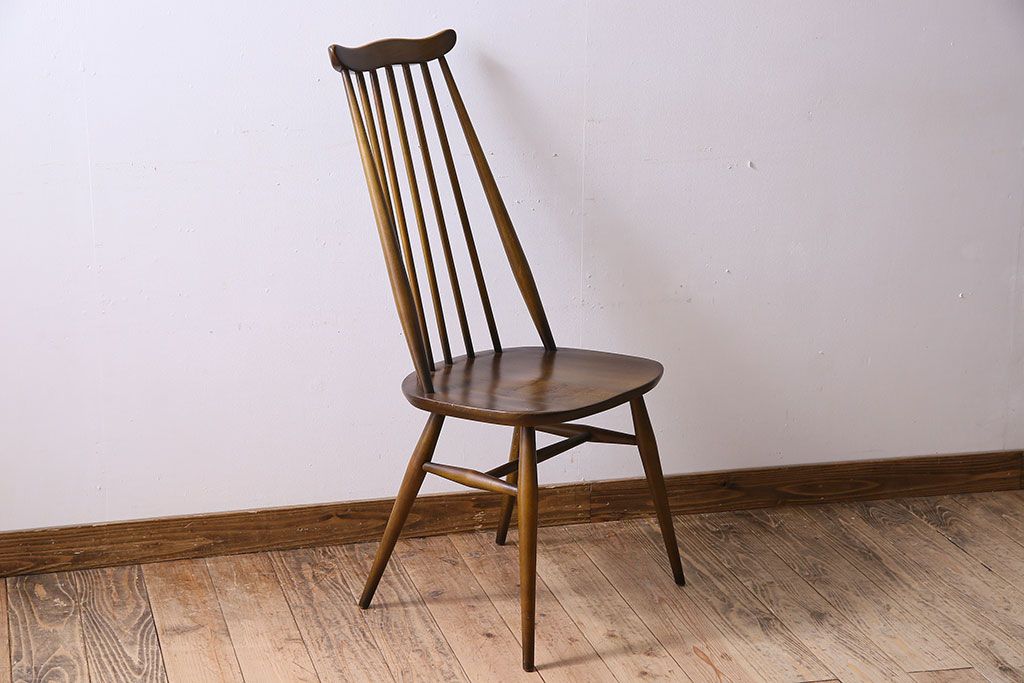 ヴィンテージ家具　イギリス　ERCOL(アーコール)　ビンテージ　ゴールドスミスチェア(ハイバックチェア)(1)