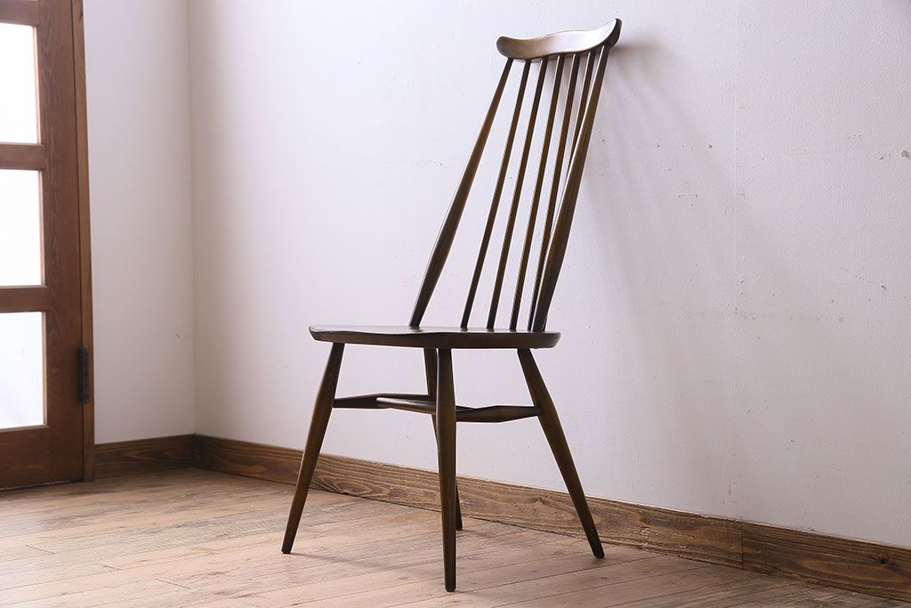 ヴィンテージ家具　イギリス　ERCOL(アーコール)　ビンテージ　ゴールドスミスチェア(ハイバックチェア)(1)