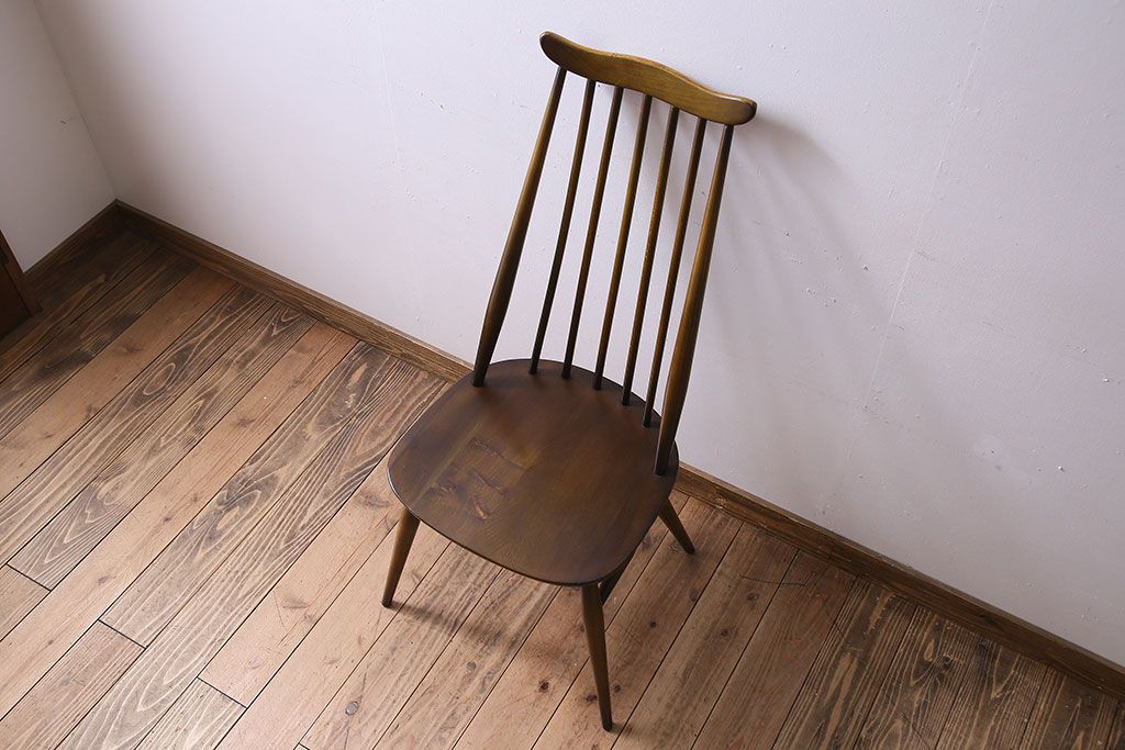 ヴィンテージ家具　イギリス　ERCOL(アーコール)　ビンテージ　ゴールドスミスチェア(ハイバックチェア)(1)