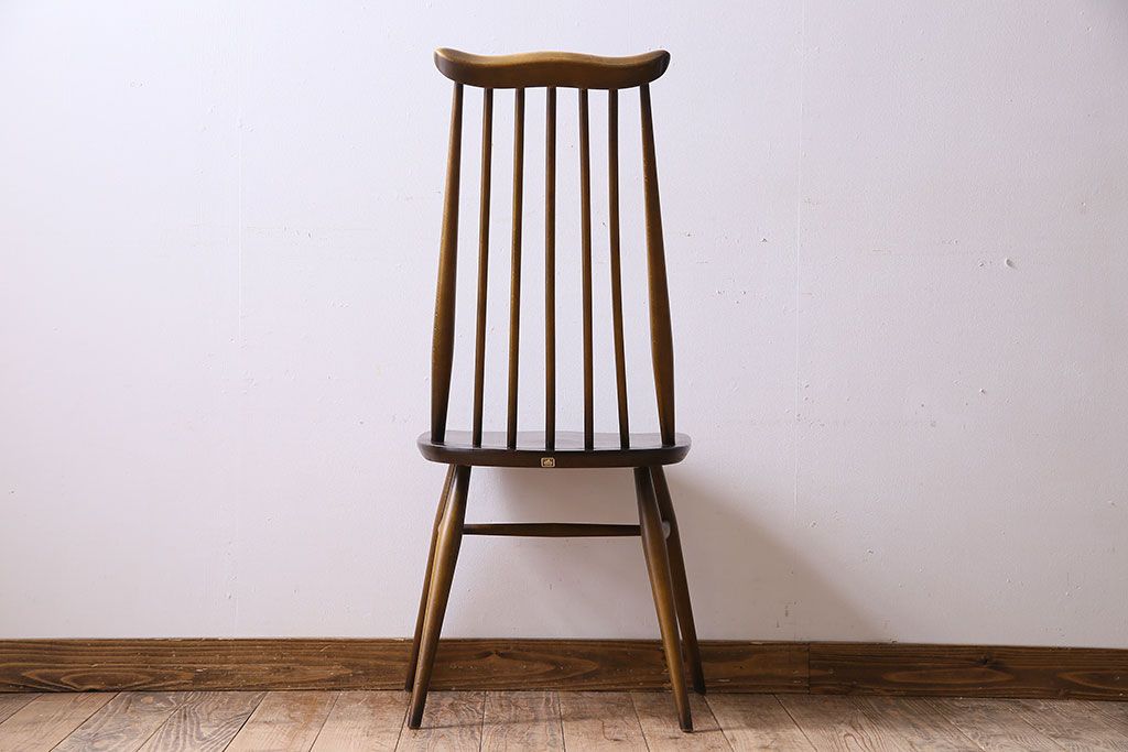 ヴィンテージ家具　イギリス　ERCOL(アーコール)　ビンテージ　ゴールドスミスチェア(ハイバックチェア)(1)