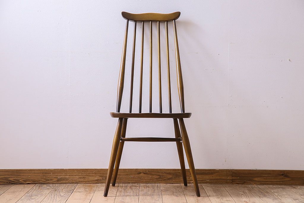 ヴィンテージ家具　イギリス　ERCOL(アーコール)　ビンテージ　ゴールドスミスチェア(ハイバックチェア)(2)