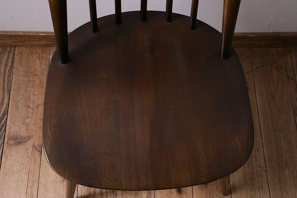 ヴィンテージ家具　イギリス　ERCOL(アーコール)　ビンテージ　ゴールドスミスチェア(ハイバックチェア)(2)