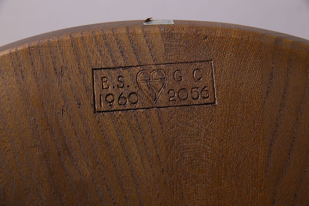 ヴィンテージ家具　イギリス　ERCOL(アーコール)　ビンテージ　ゴールドスミスチェア(ハイバックチェア)　2脚セット