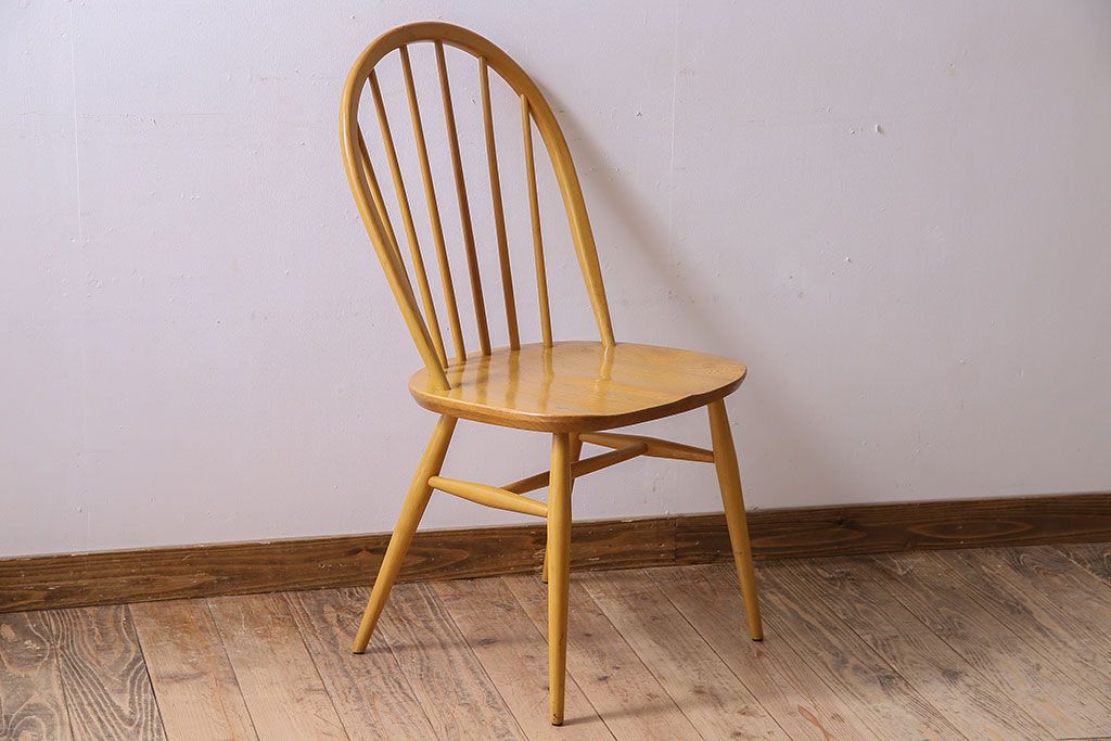 ヴィンテージ家具　イギリス　ERCOL(アーコール)　ビンテージ　ウィンザーダイニングチェア(1)