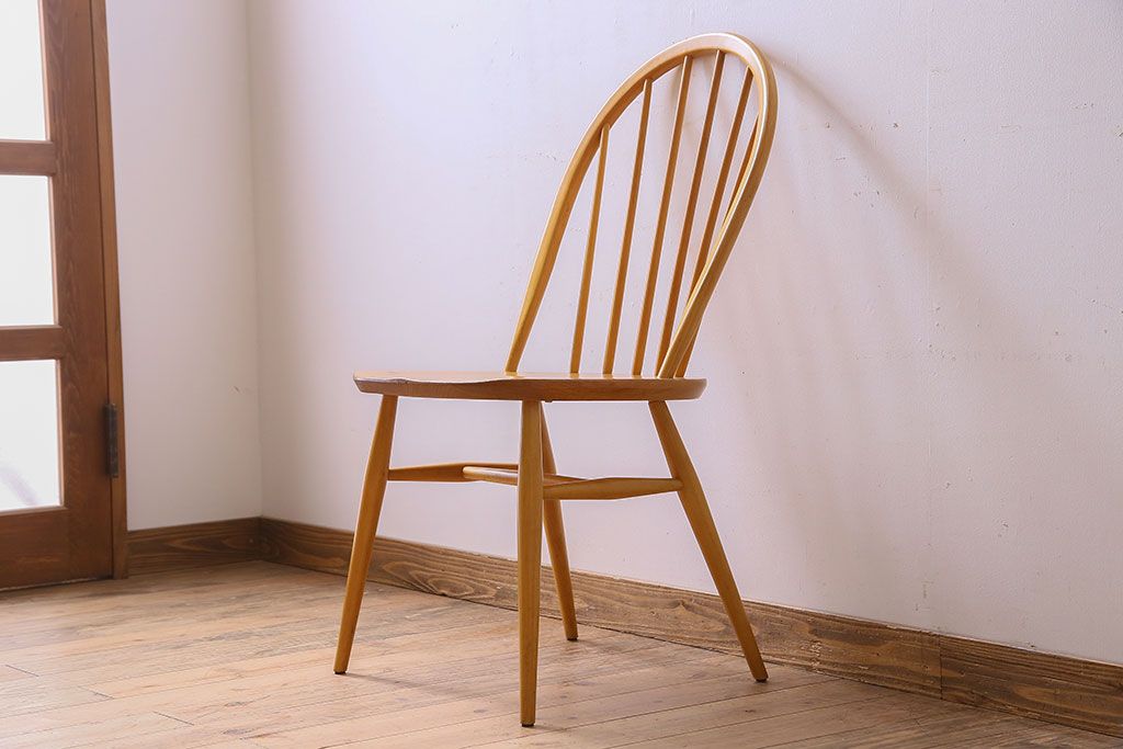 ヴィンテージ家具　イギリス　ERCOL(アーコール)　ビンテージ　ウィンザーダイニングチェア(1)